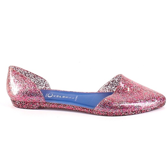 Jeffrey Campbell Havana D’orsay Pink Glitter Jelly flats size 7 - Picture 4 of 9